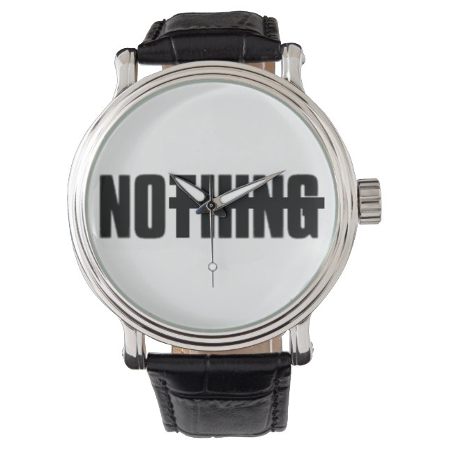 "Nothing" Watch | Reloj | pata[Nihilism(ø)] Ya! (Anverso)