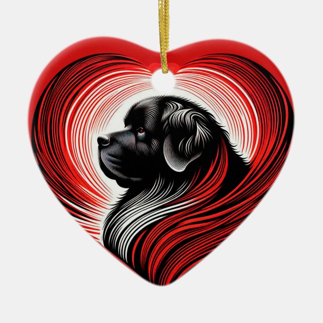 Noticias de gran amor en un adorno cerámico en for (Frente)