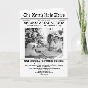 Noticias del Polo Norte Periódico de Navidad Perso