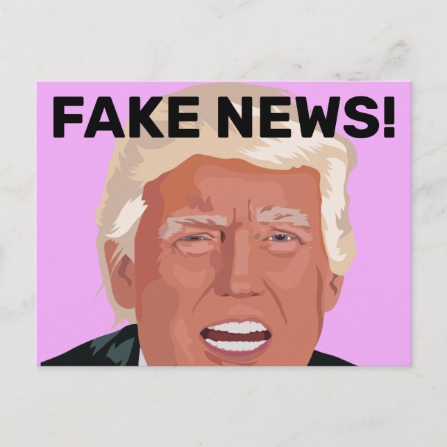 ¡NOTICIAS FALSAS! TARJETAS POSTALES DE DONALD TRUM (Anverso)