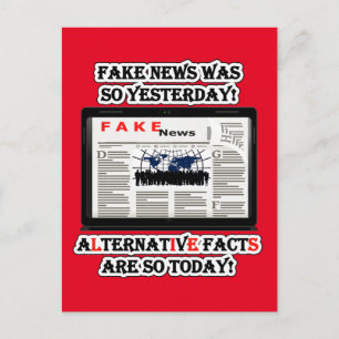 Noticias falsas y datos alternativos postal