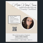 Notorio Mobile Services Photo QR FLYER E<br><div class="desc">Volantes modernos para notorio servicio público</div>