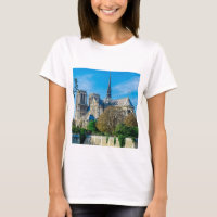 Notre Dame de Paris en la camiseta francesa