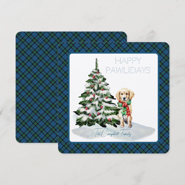 Notre Dame Marching Band Tartan Happy Pawlidays (Anverso / Reverso)