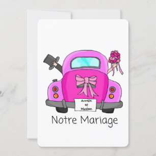 Notre Mariage - invitación a la boda francesa
