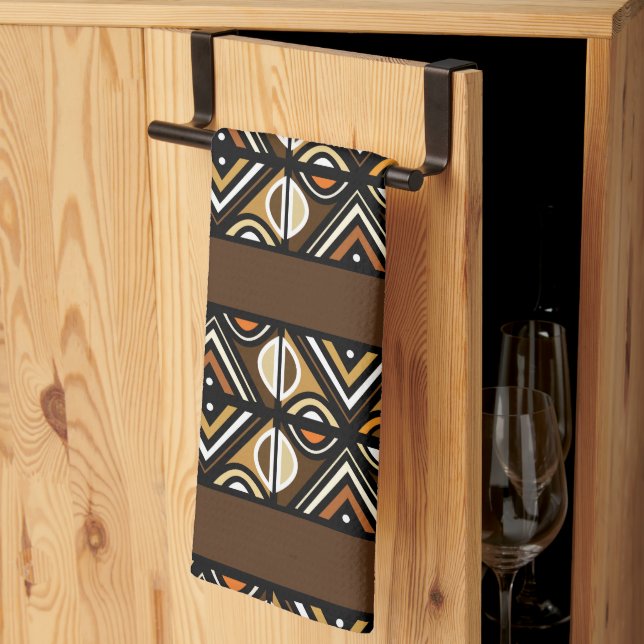 Nouveaux Uhuru Ethnic Pattern Kitchen Toalla (Pliegue de tercios)