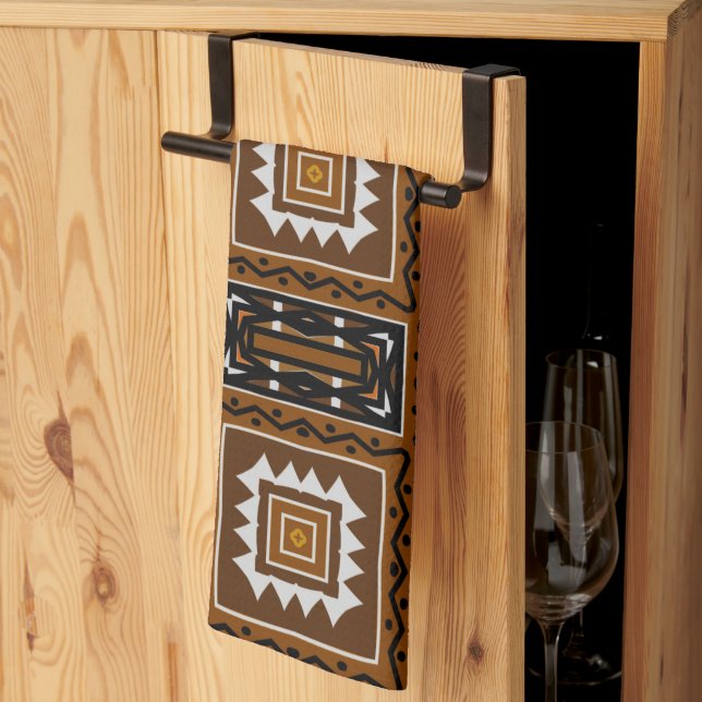 Nouveaux Uhuru Ethnic Pattern Kitchen Toalla (Pliegue de tercios)