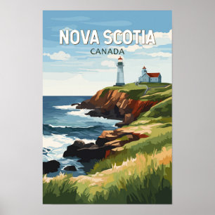Nova Scotia Canadá Viaje Arte Vintage