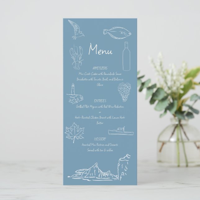 Nova Scotia Theme Menu  (Anverso de pie)