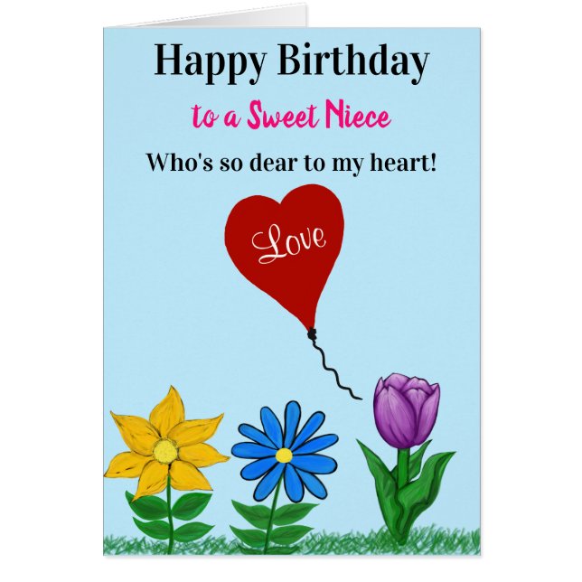 Nove cumpleaños amor Floral Corazón globo (Frente)