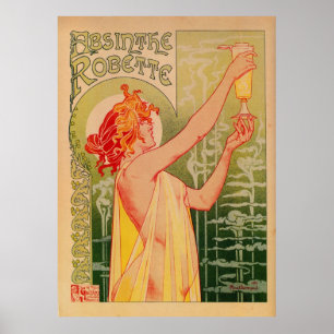 Noveau de arte francés de alta calidad Absinthe Ro