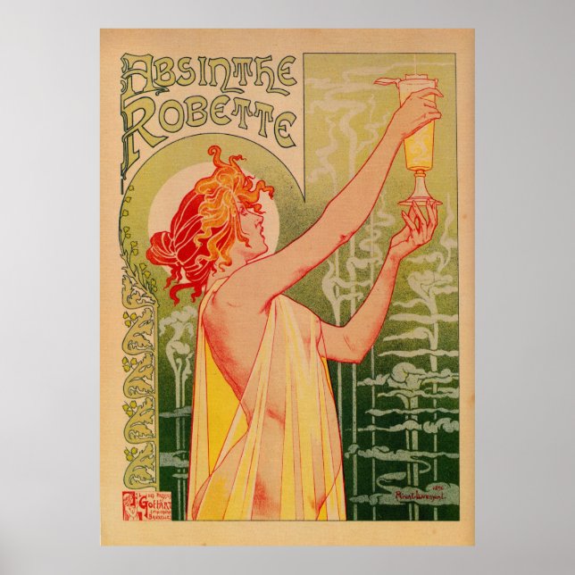 Noveau de arte francés de alta calidad Absinthe Ro (Frente)