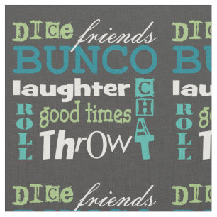 Novedad de arte del subterráneo Bunco Tela verde 