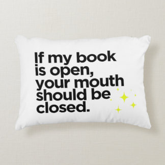 Novedad Libro Humor almohada decorativa