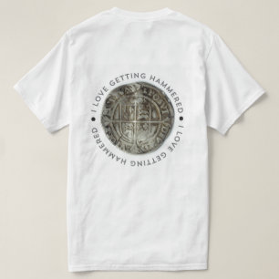 Novedad metalizado detectando camisetas