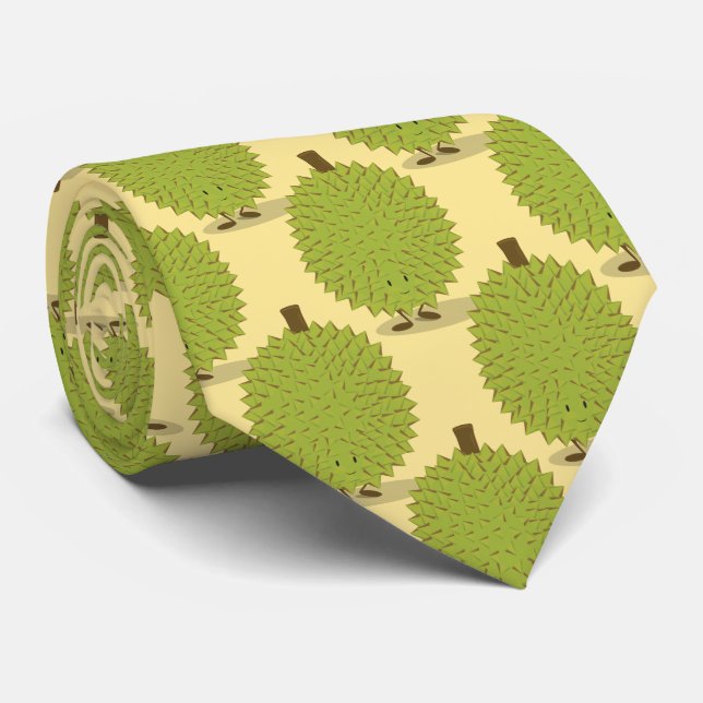 Novedad Personalizado de fruta durión Corbata del  (Enrollado)