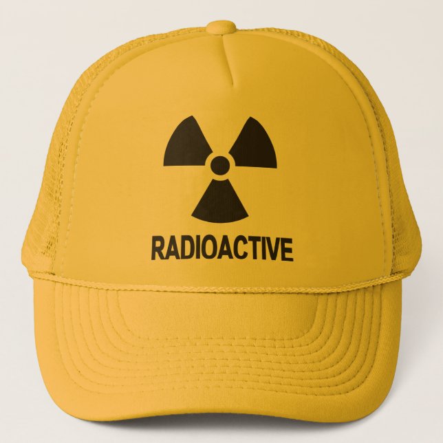 Novedad radiactiva Sombrero Camionero Amarillo (Anverso)