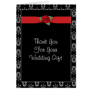Novedades de la boda Red Rose Black Damask