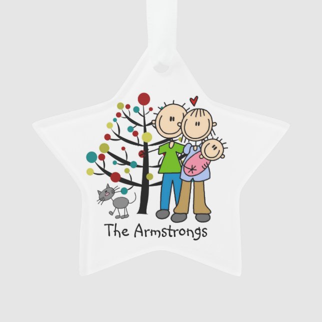 Novedades de padres, bebé, adorno de festividad pa (Anverso)