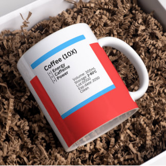 Novel Caffeine DMEM taza de café