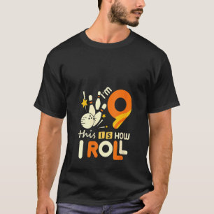 Novena camiseta de cumpleaños número nueve