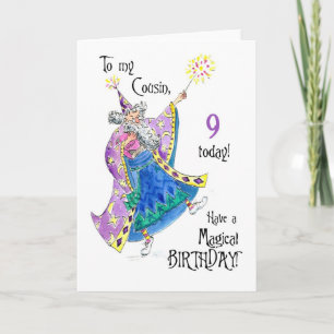 Novena tarjeta de cumpleaños para un primo
