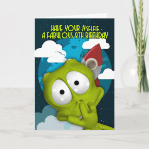 Novena tarjeta de cumpleaños #Selfie