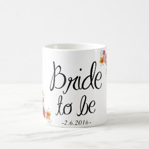 Novia a ser taza de café adornada