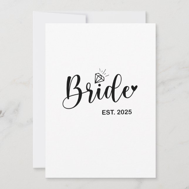 Novia Anuncio de Boda de Primavera 2025 Matrimonio (Anverso)