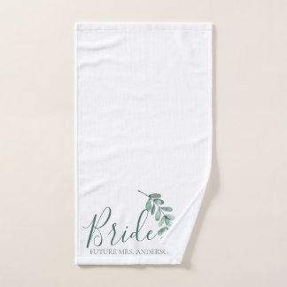 Novia Botánica Elegante Mint Personalizada