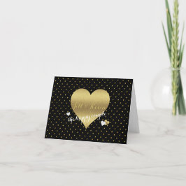 Novia Co Black & Gold Wedding Party Nota personal