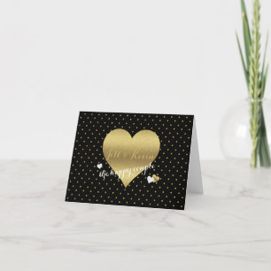 Novia Co Black & Gold Wedding Party Nota personal