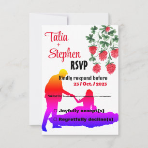 Novia con novio RSVP