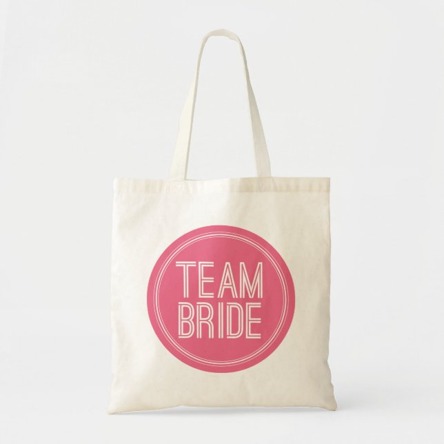 Novia de equipo - Bolsa de Boda Tote (Frente)