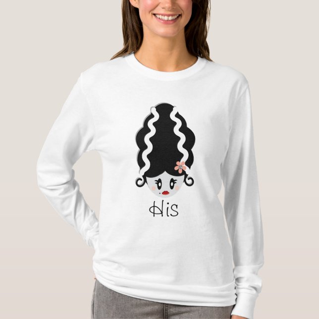 Novia de Frankenstein Camisa de Larga Manga (Anverso)