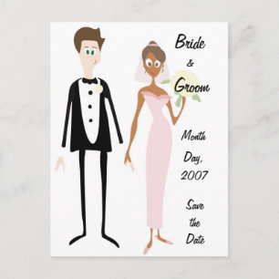 Novia de KRW y Groom Salven la tarjeta postal del 
