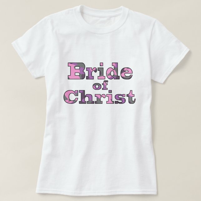 Novia de la camisa púrpura del camo de Cristo (Diseño del anverso)