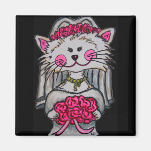 Novia del gatito a ser imán