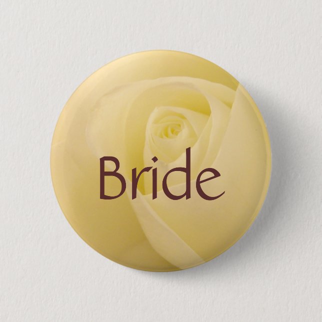 Novia del rosa blanco a ser botón (Anverso)