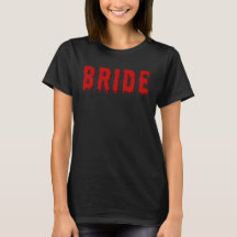 Novia despedida de soltera emo gótico camiseta de 