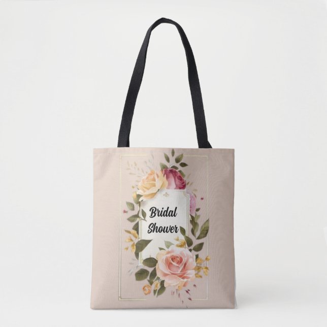 Novia en Flor: Bolsa Tote Floral (Anverso)