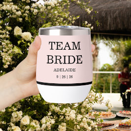 Novia Equipo Rosa Moderno