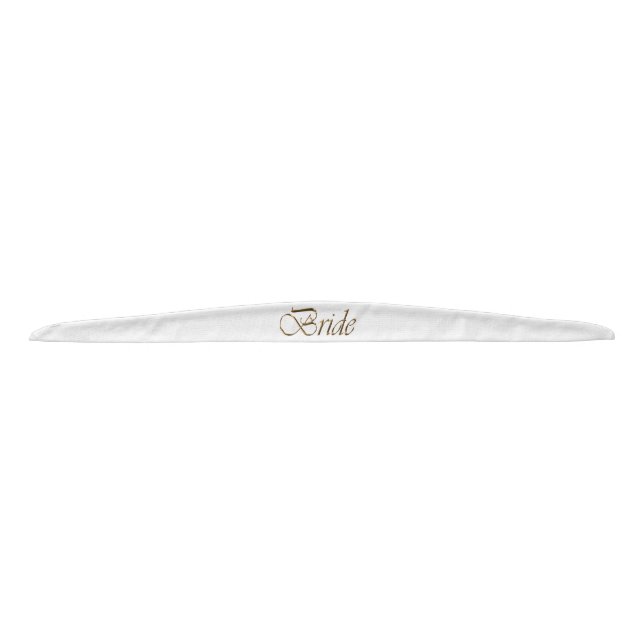 Novia, escritura dorada moda elegante blanco (Anverso)