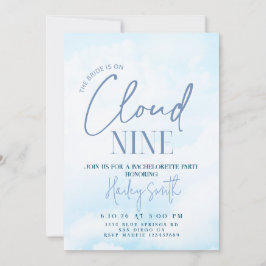 novia está en la nube nueve invitación de soltera
