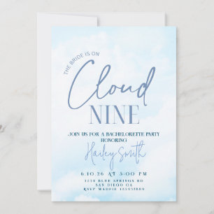 novia está en la nube nueve invitación de soltera