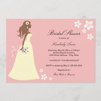 Novia Floral Rosa | Invitación de Despedida de Sol