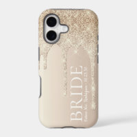 Novia Futuro Sra. Gold Glitter Goteo