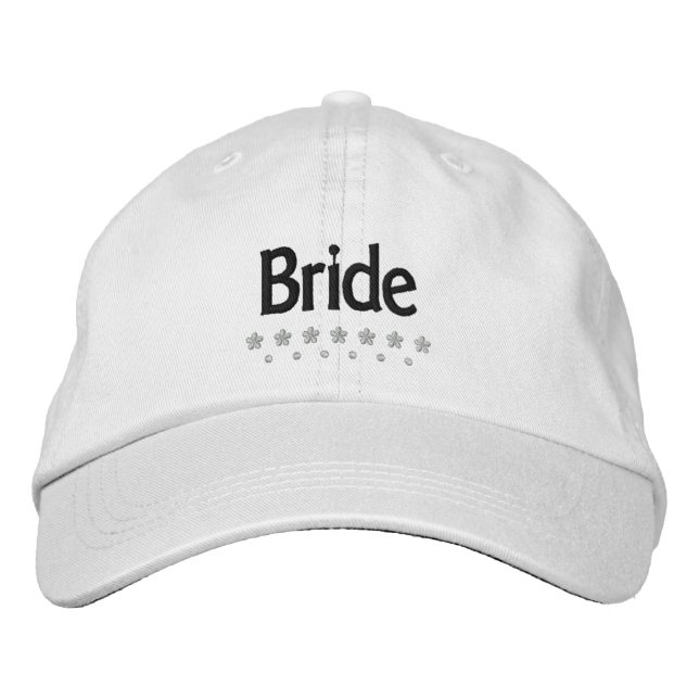 Novia - gorra con bordado Boda (Anverso)