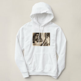 Novia gótica con suéter de dibujos esporádicos en 