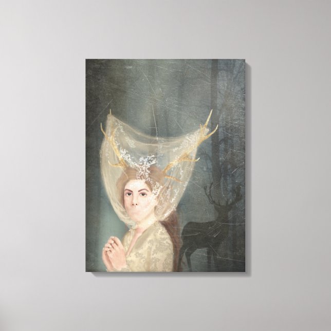 Novia, gótica, romance oscuro, arte fino (Anverso)